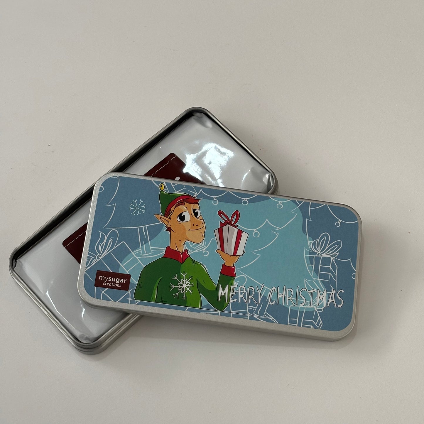 Chocolate Bar Tin - MERRY CHRISTMAS