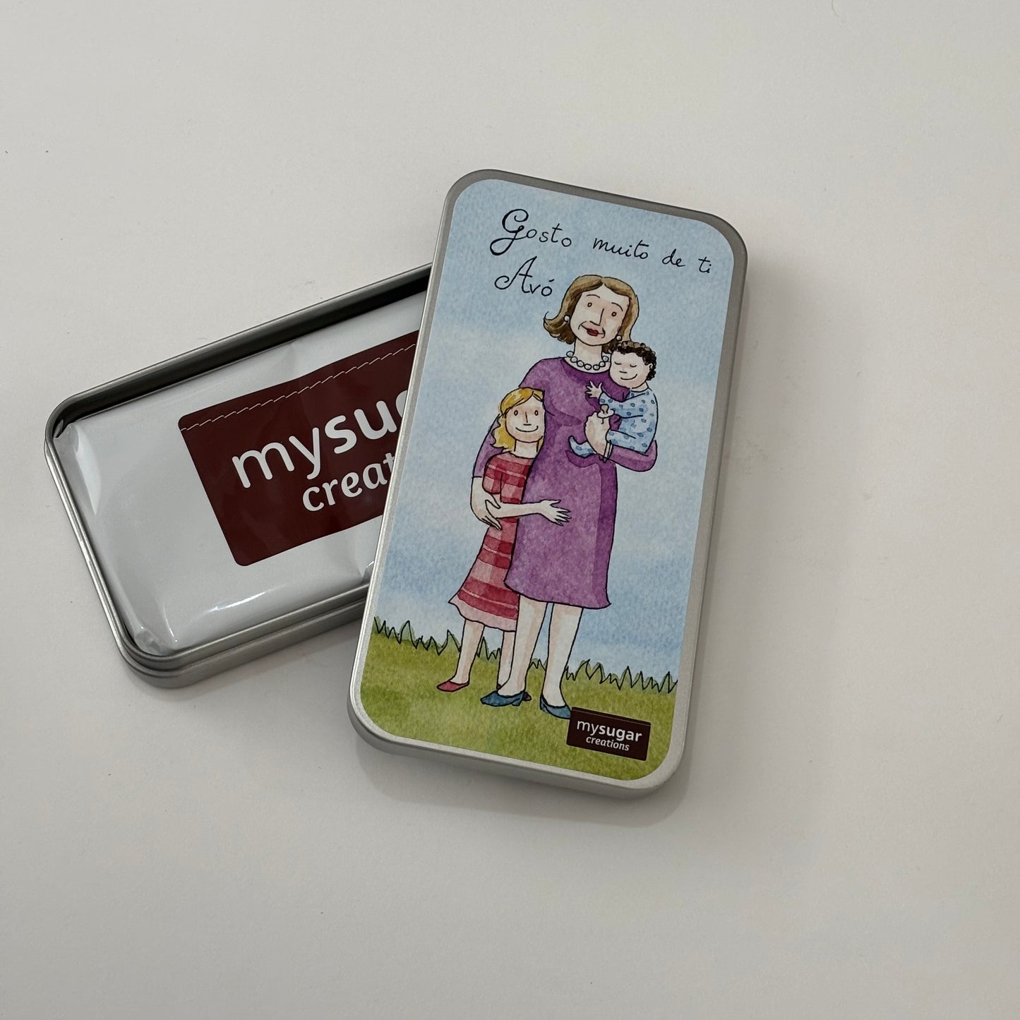Chocolate Bar Tin - I Love You So Much, Grandma