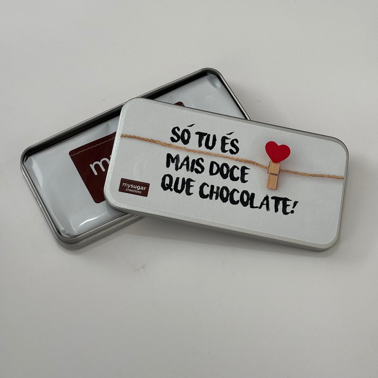 Chocolate Bar Tin - Only You Are Sweeter Than Chocolate