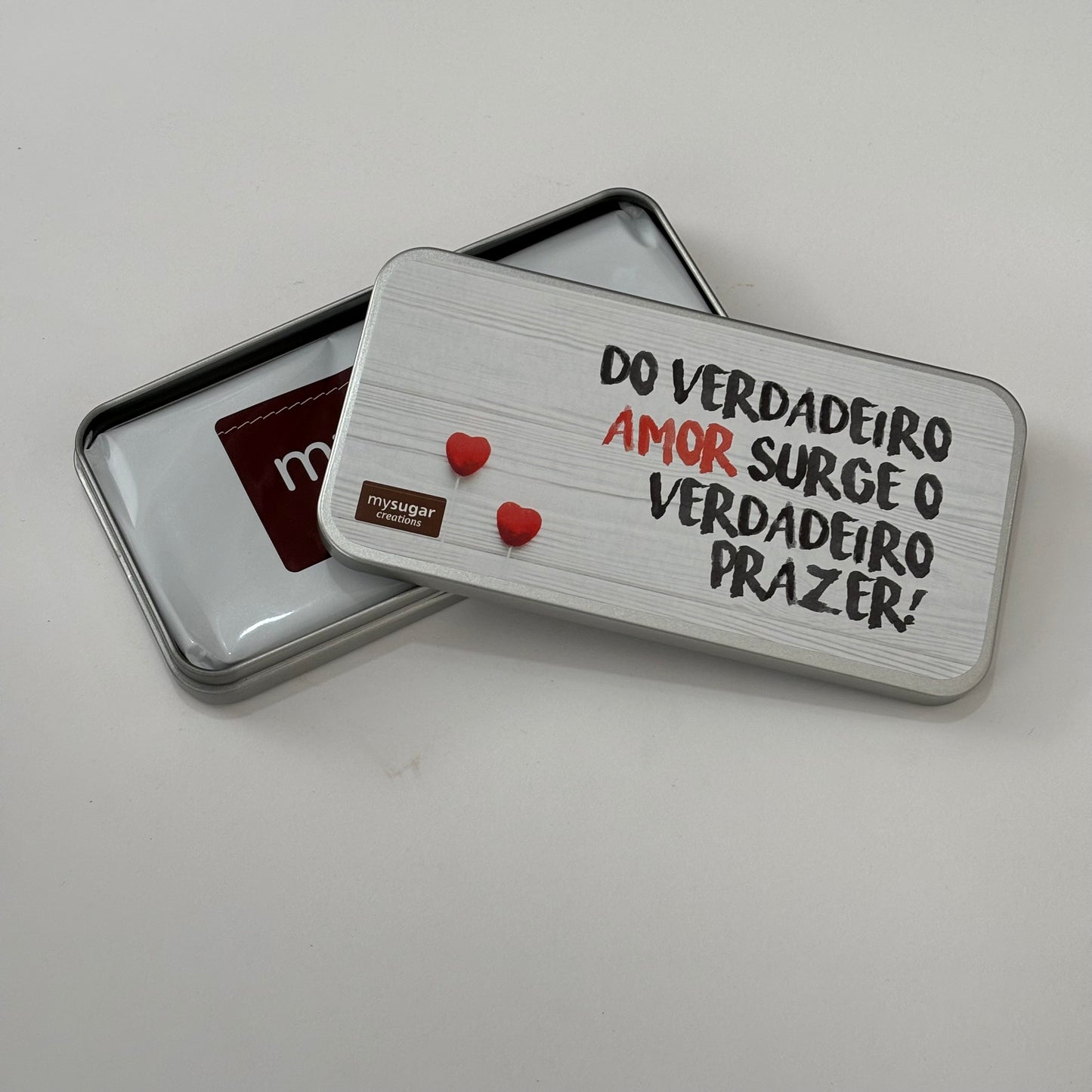 Lata de tablete - Do verdadeiro amor nasce o verdadeiro prazer