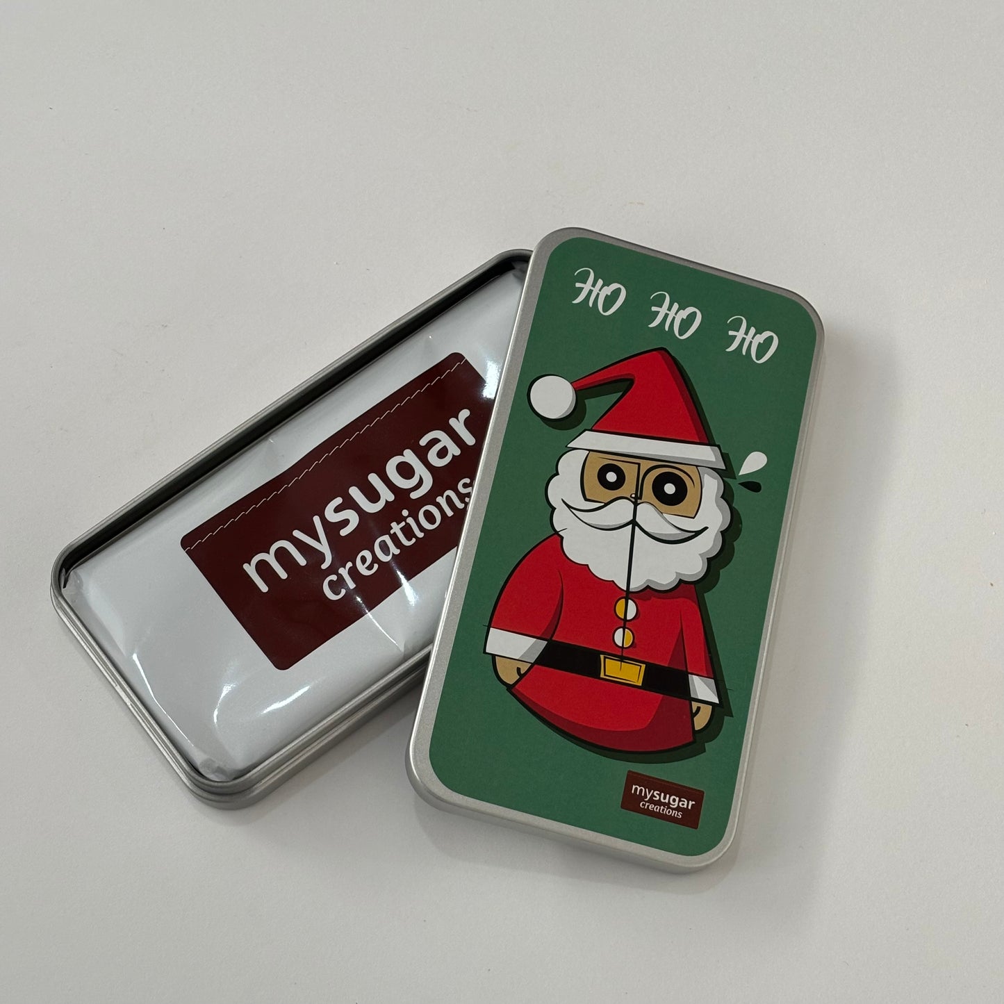 Lata de tablete - Feliz Natal (HO HO HO Pai Natal)