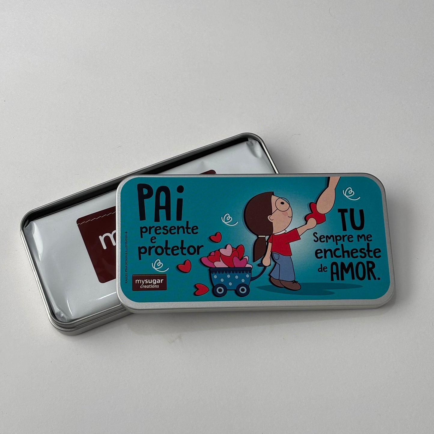 Lata de tablete - Pai presente e protetor
