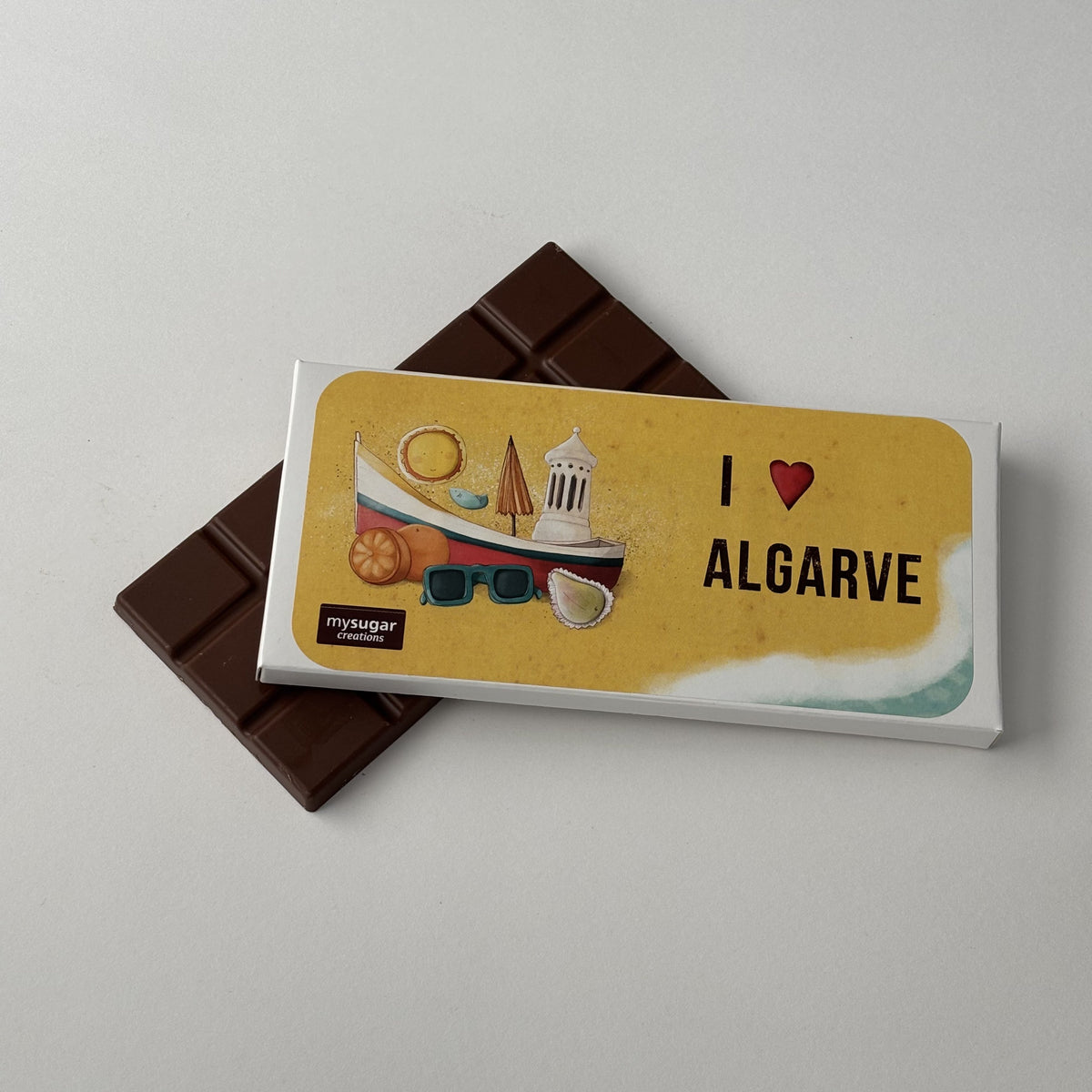 Caixa de tablete - I ❤️ Algarve