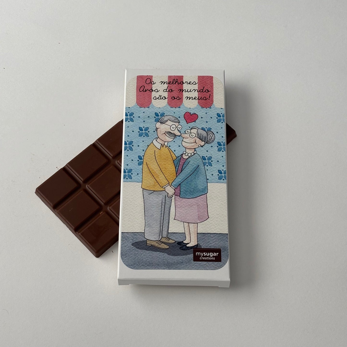 Chocolate Bar Box - The Best Grandparents in the World Are Mine