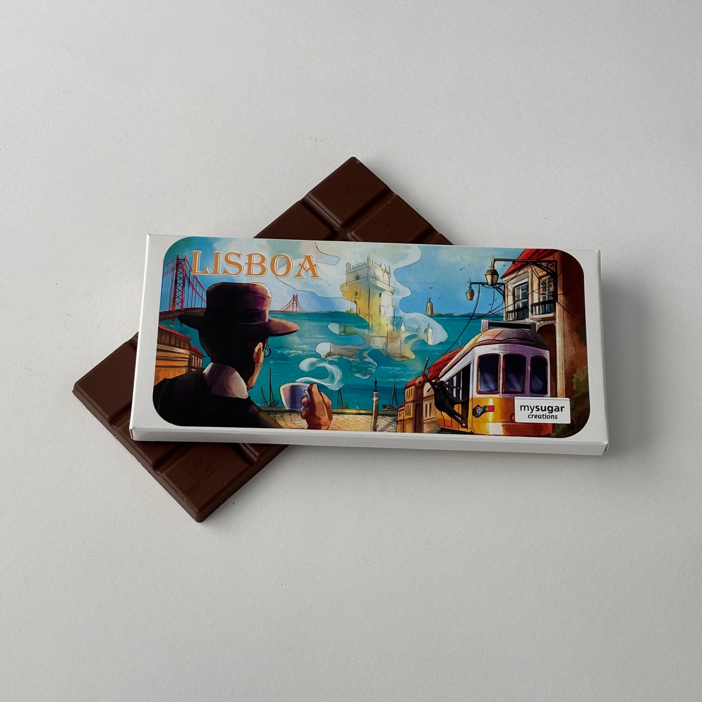 Chocolate Bar Box - Lisboa Illustration