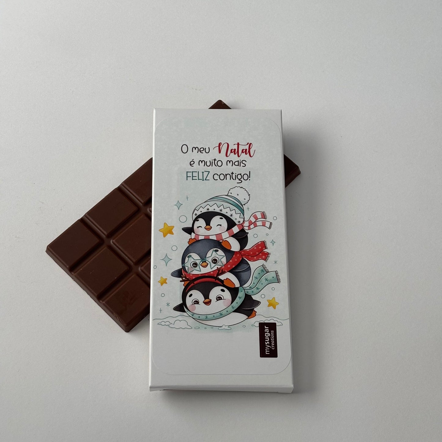 Caixa de tablete - O meu Natal é muito mais Feliz contigo!