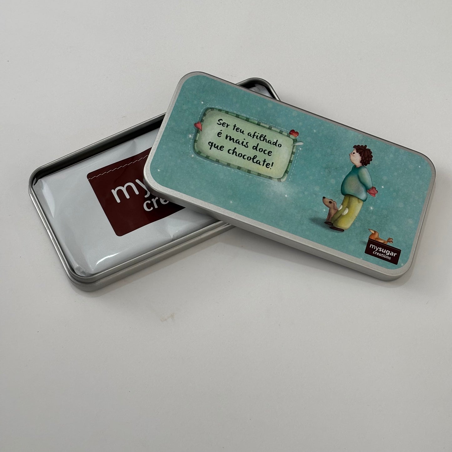 Chocolate Bar Tin - Being Your Godson is Sweeter Than Chocolate