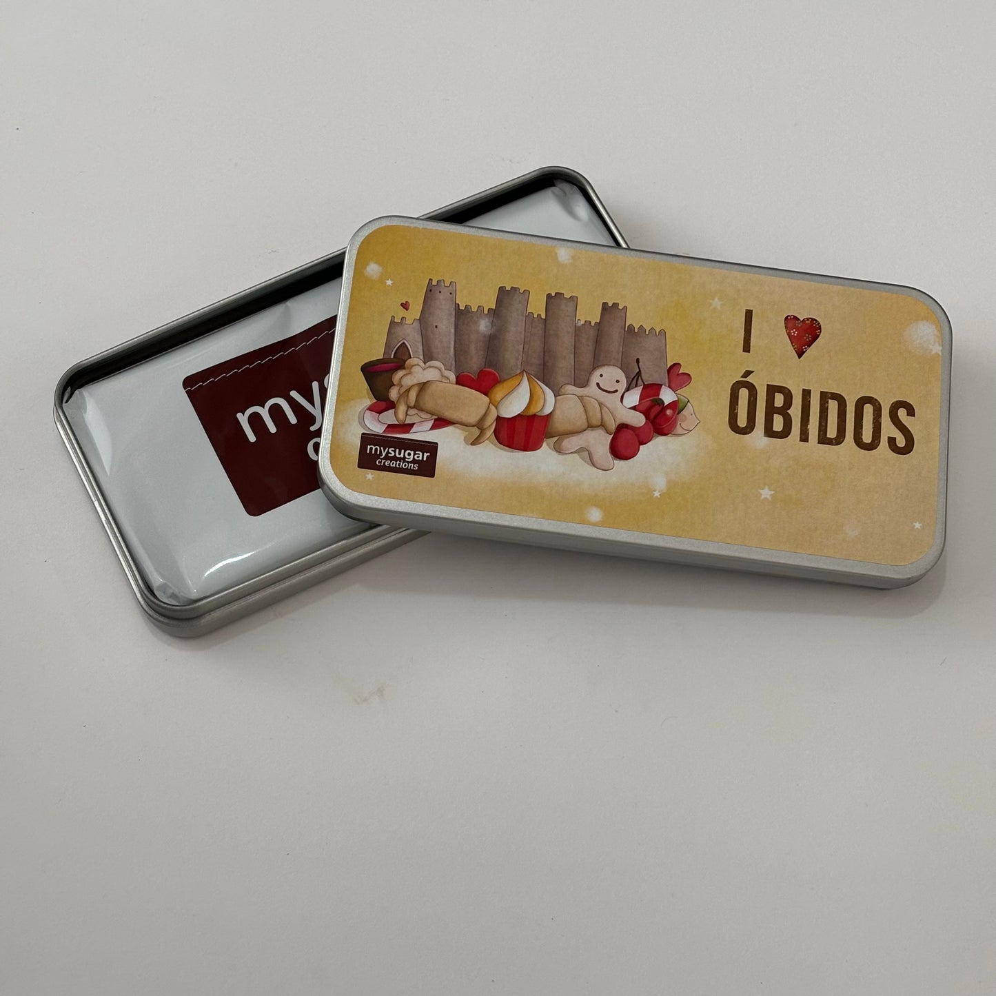 Chocolate Bar Tin - I ❤️ Óbidos