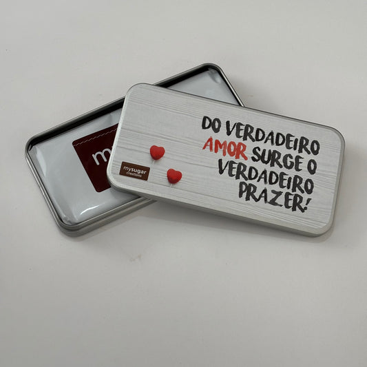 Chocolate Bar Tin - True pleasure is born from true love