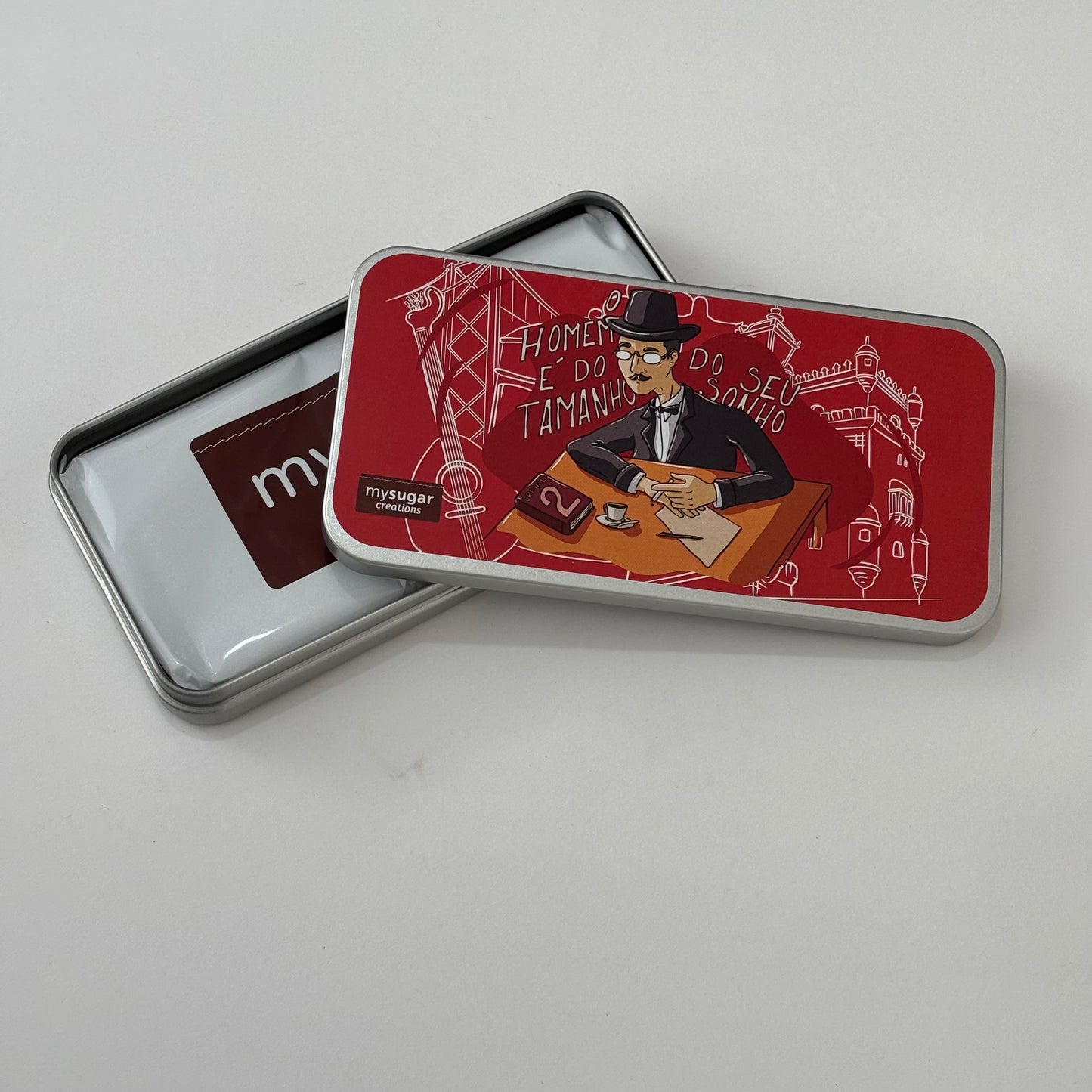Chocolate Bar Tin - Man is the Size of His Dream (Fernando Pessoa)