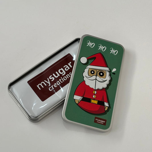 Lata de tablete - Feliz Natal (HO HO HO Pai Natal)