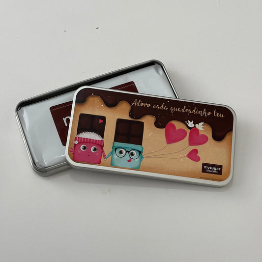 Chocolate Bar Tin - I love every little square of you