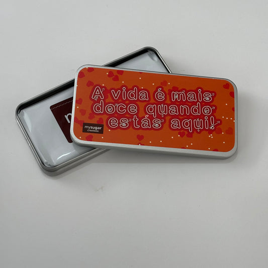 Chocolate Bar Tin - Life is sweeter when you are here