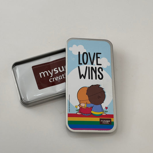 Chocolate Bar Tin - Love wins