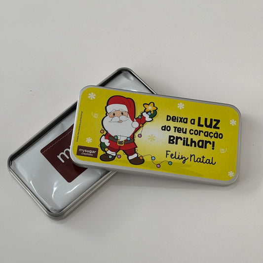 Lata de tablete - Deixa a Luz do teu coração brilhar