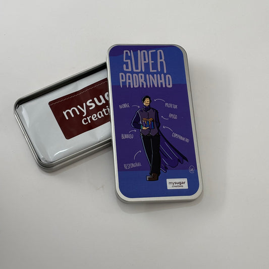 Lata de tablete - Super Padrinho