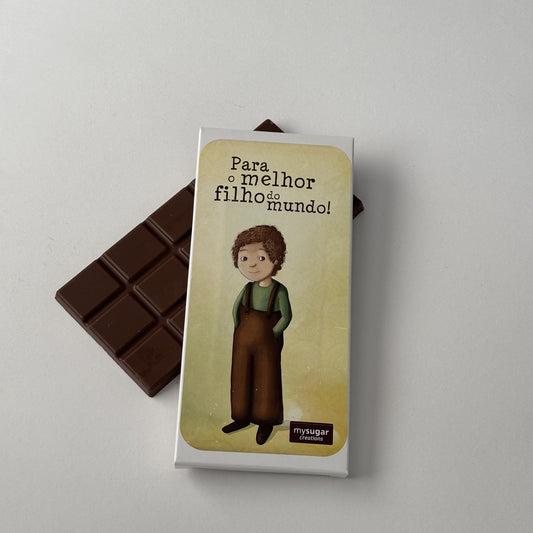 Caixa de tablete - Para o melhor filho do mundo