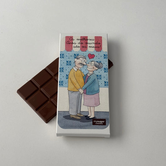 Chocolate Bar Box - The Best Grandparents in the World Are Mine