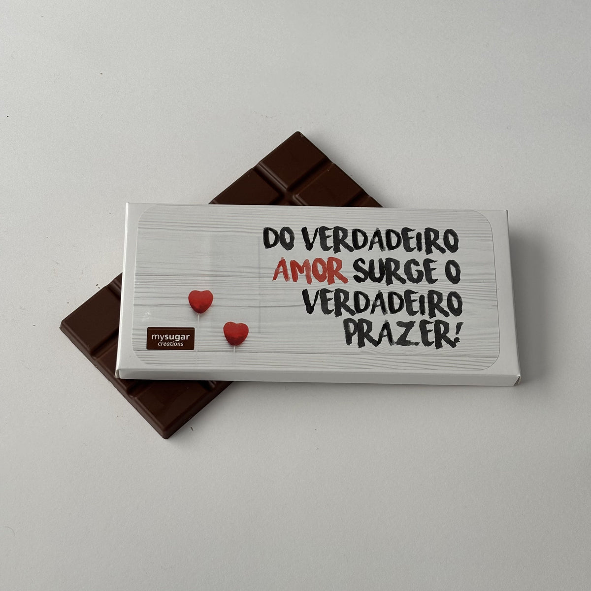 Caixa de tablete - Do verdadeiro amor nasce o verdadeiro prazer