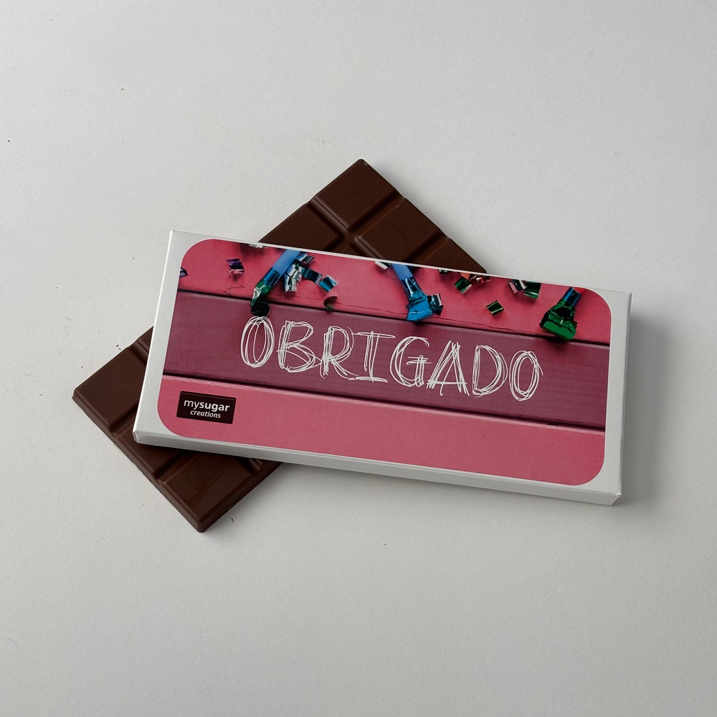Chocolate Bar Box - Thank You (Pink)