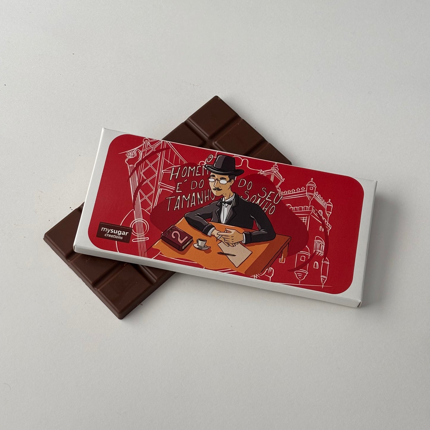 Chocolate Bar Box - Man is the Size of His Dream (Fernando Pessoa)