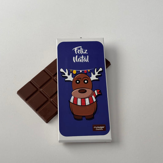 Chocolate Bar Box - Merry Christmas (Reindeer)