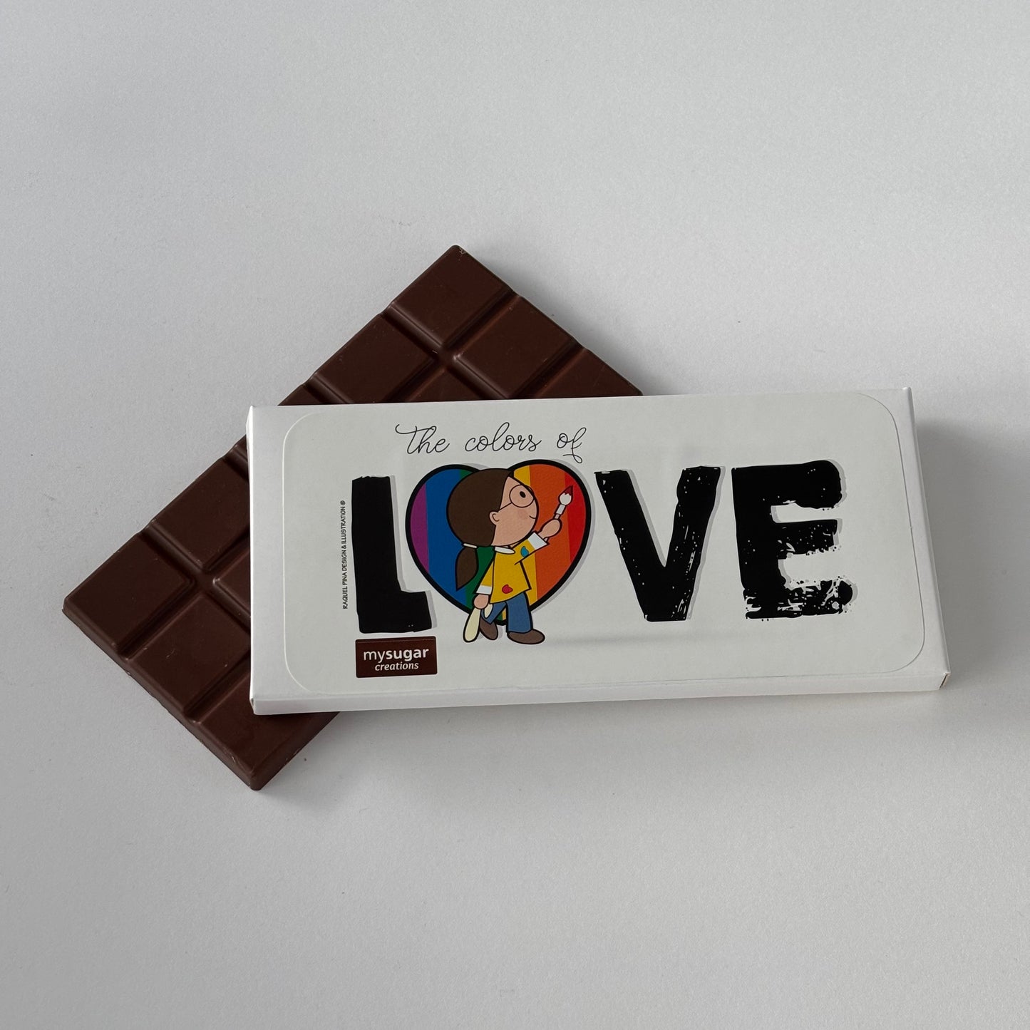 Chocolate Bar Box - The colors of love