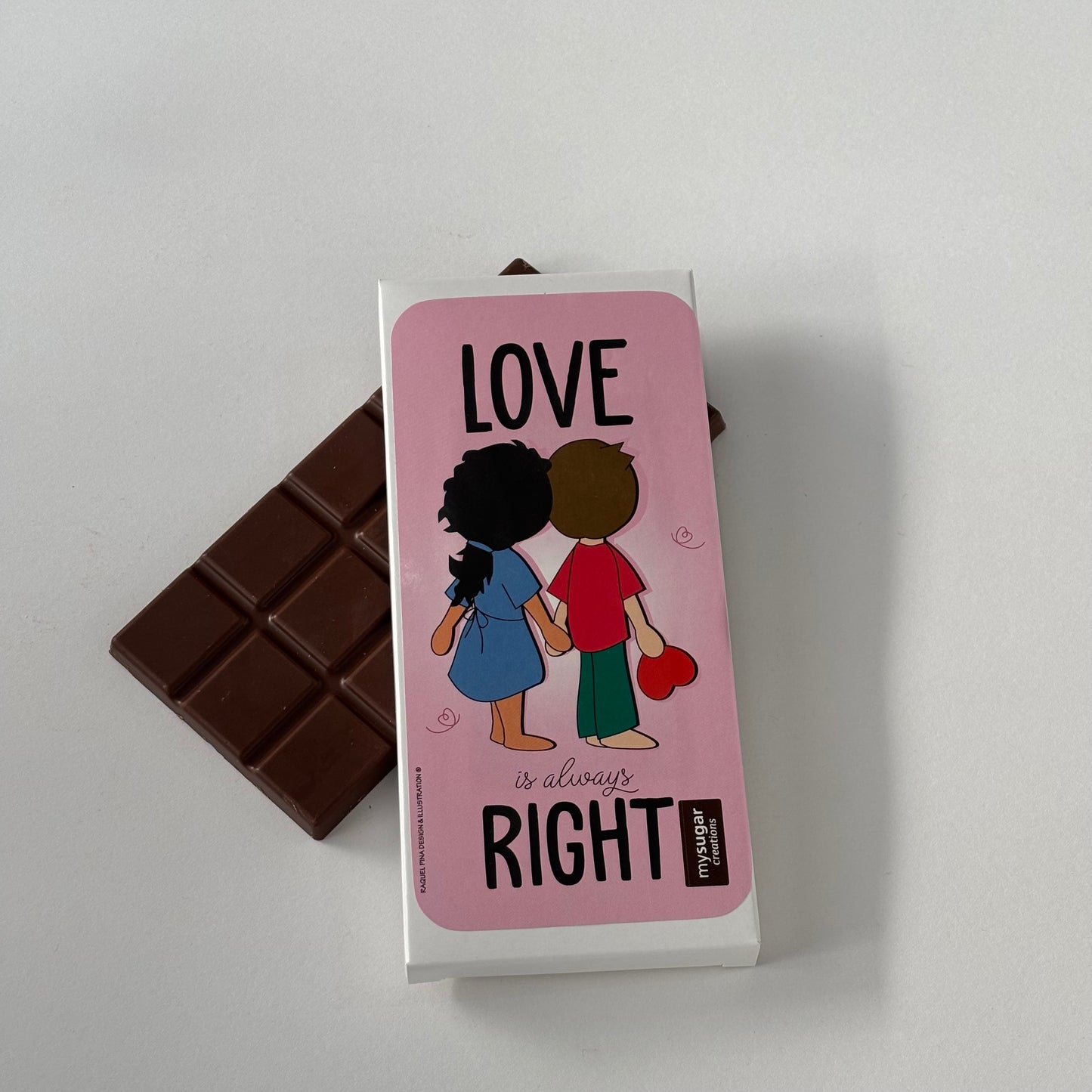 Caixa de tablete - Love is always right