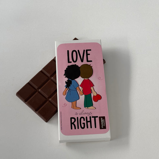 Caixa de tablete - Love is always right