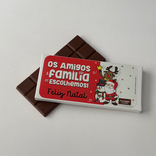Caixa de tablete - Os Amigos são a Família que escolhemos