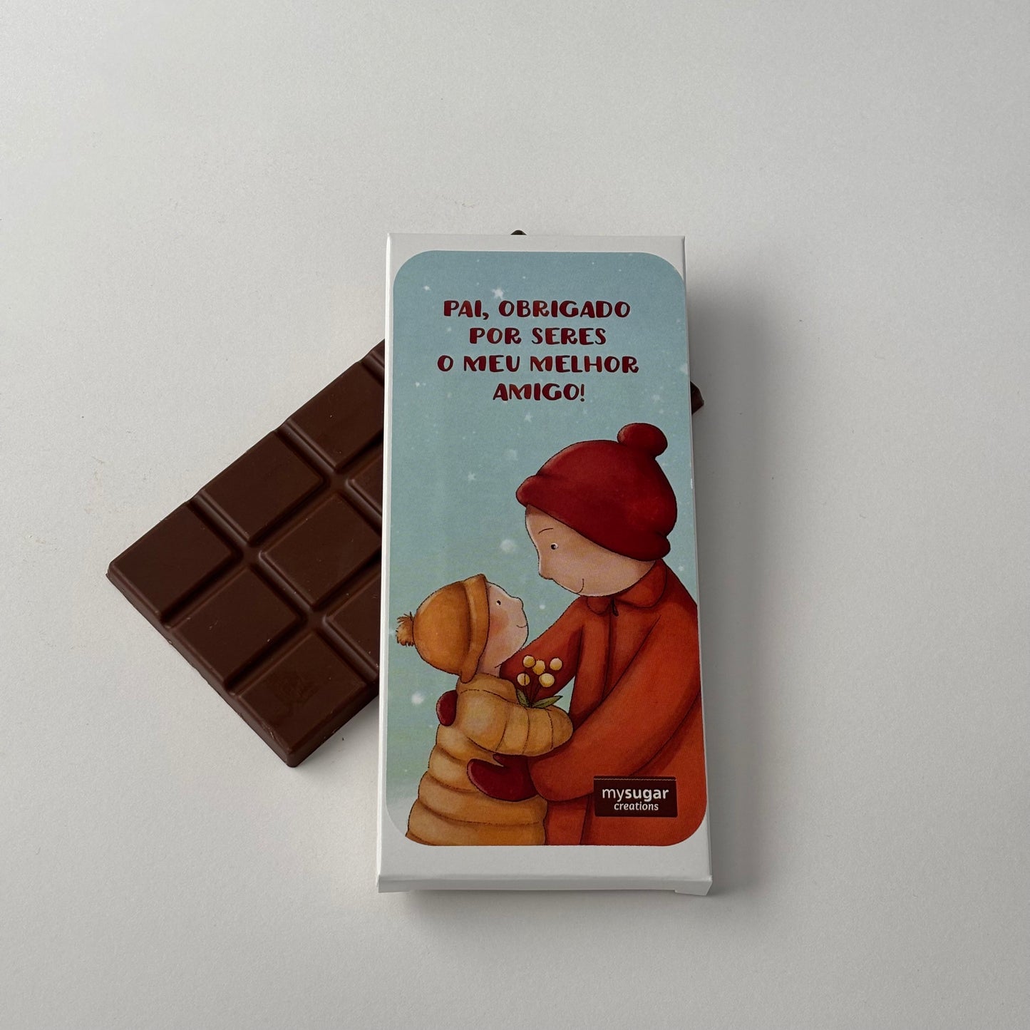 Caixa de tablete - Pai, obrigado por seres o meu melhor amigo