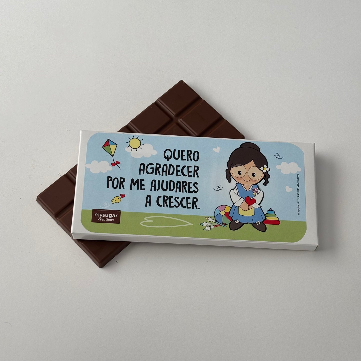 Chocolate Bar Box - I Want to Thank You for Helping Me Grow