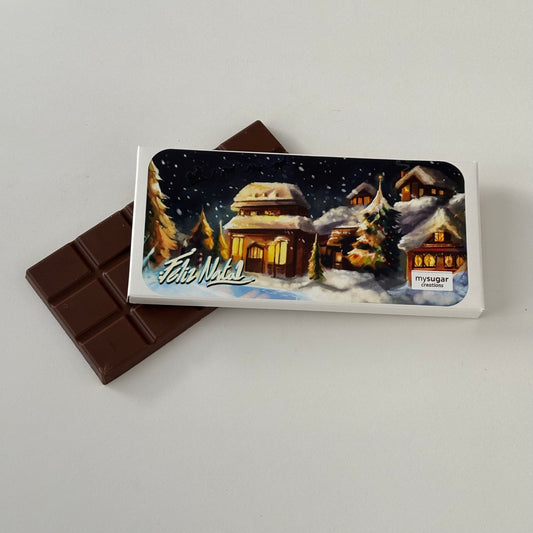 Caixa de tablete - Feliz Natal (nevão)