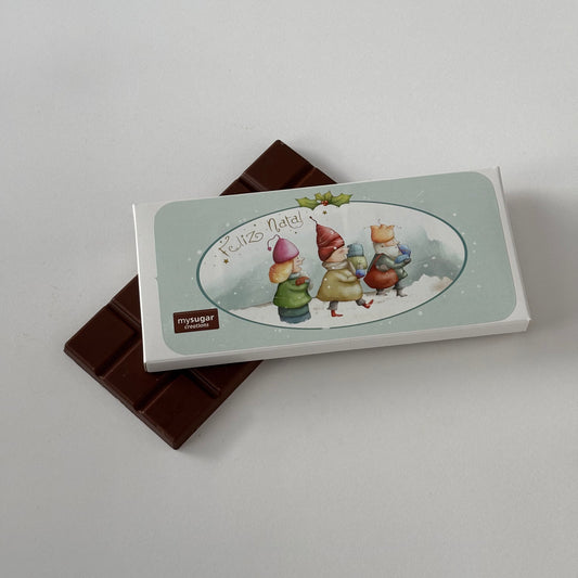 Chocolate Bar Box - Merry Christmas (Delivering Presents)