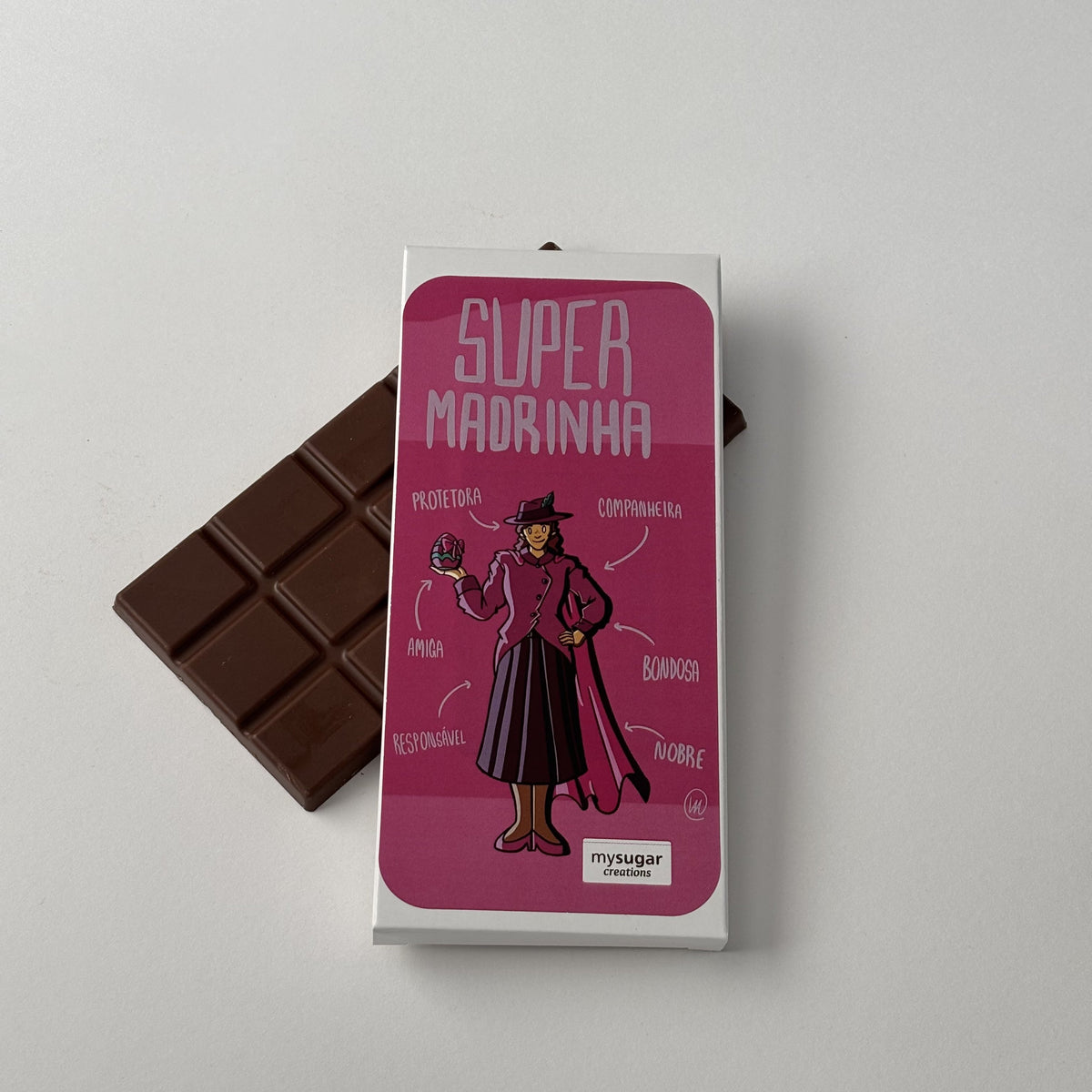 Caixa de tablete - Super Madrinha