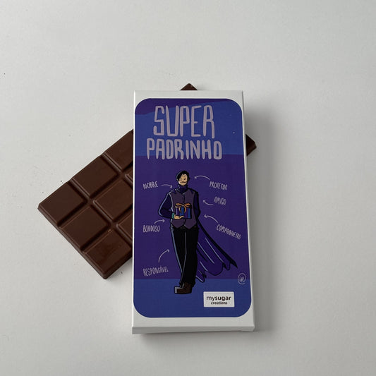 Caixa de tablete - Super Padrinho